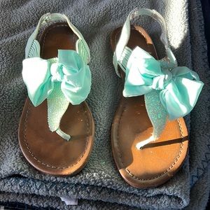 EUC Glitter Bow Sandals